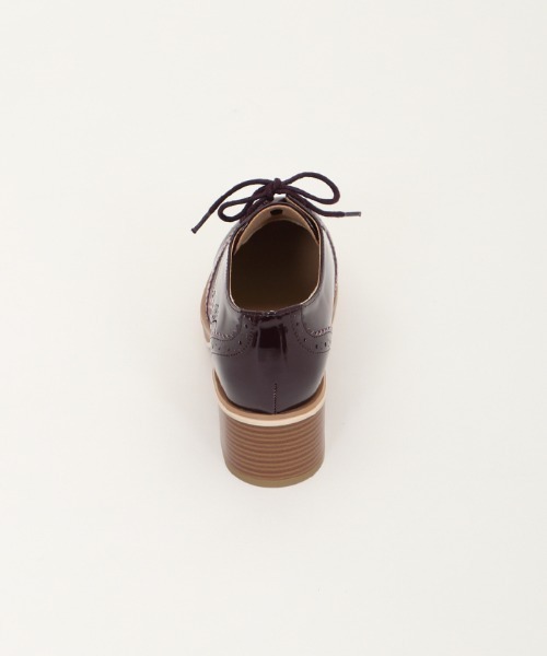 axes femme（アクシーズファム）の「バイカラーオックスフォード（ドレスシューズ・レディース・ブラック/ワイン・MEDIUM/LARGE）」の4枚目の写真