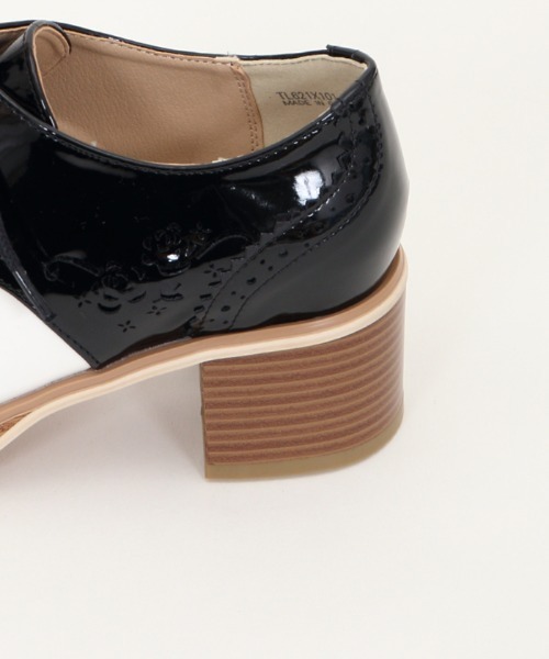 axes femme（アクシーズファム）の「バイカラーオックスフォード（ドレスシューズ・レディース・ブラック/ワイン・MEDIUM/LARGE）」の15枚目の写真