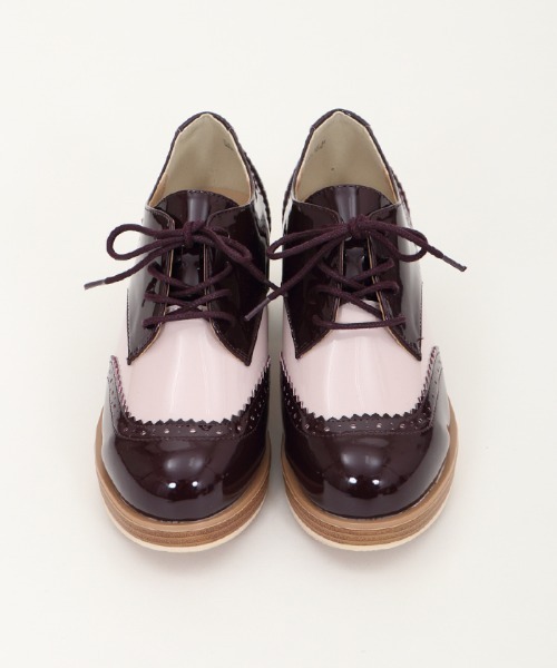 axes femme（アクシーズファム）の「バイカラーオックスフォード（ドレスシューズ・レディース・ブラック/ワイン・MEDIUM/LARGE）」の21枚目の写真