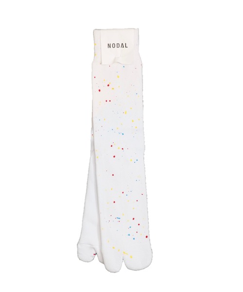 C.E.L.STORE(セルストア)の「NODAL / ノーダル PILE SOCKS PAINT(ソックス/靴下・メンズ・ホワイト/ブラック・FREE)」の1枚目の写真