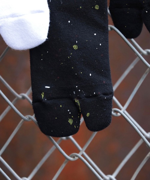 C.E.L.STORE(セルストア)の「NODAL / ノーダル PILE SOCKS PAINT(ソックス/靴下・メンズ・ホワイト/ブラック・FREE)」の5枚目の写真