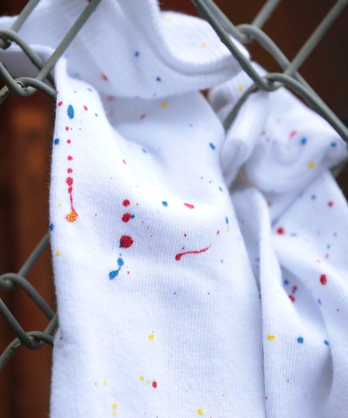 C.E.L.STORE(セルストア)の「NODAL / ノーダル PILE SOCKS PAINT(ソックス/靴下・メンズ・ホワイト/ブラック・FREE)」の6枚目の写真