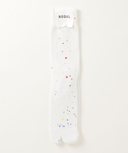 C.E.L.STORE(セルストア)の「NODAL / ノーダル PILE SOCKS PAINT(ソックス/靴下・メンズ・ホワイト/ブラック・FREE)」の10枚目の写真