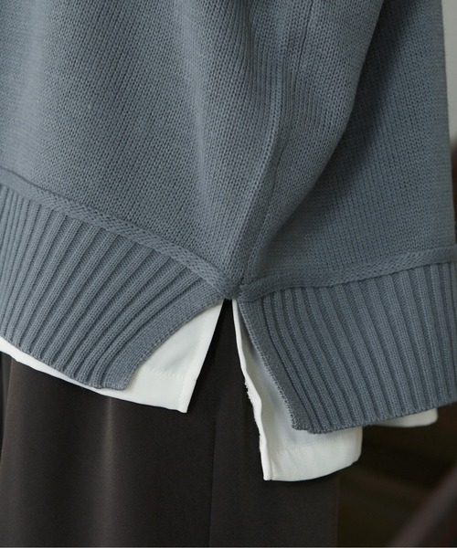 Loose/ルース（ルース）の「ルーズスリット Ｖネックニットベスト（ベスト・メンズ・グレー/グレー系その他/グレイッシュベージュ・S/M/L）」の19枚目の写真