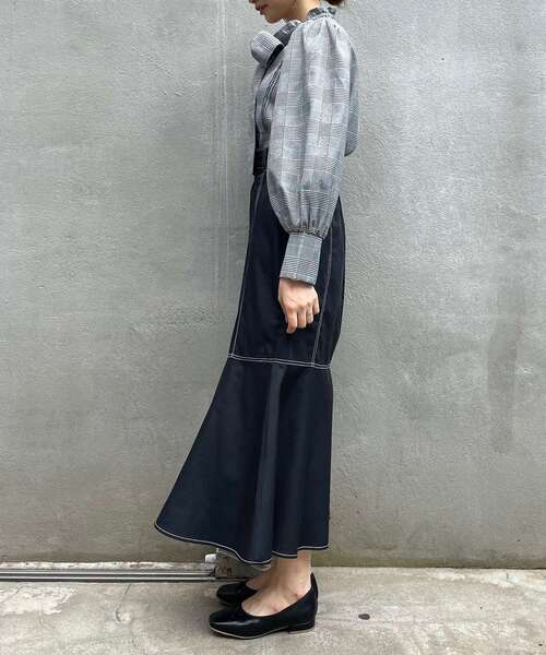 MAJESTIC LEGON（マジェスティックレゴン）の「☆レディカラーマーメイドスカート（スカート・レディース・ブラック/ベージュ/オレンジ・MEDIUM/SMALL）」の7枚目の写真