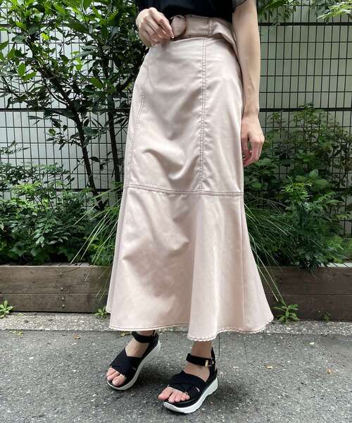 MAJESTIC LEGON（マジェスティックレゴン）の「☆レディカラーマーメイドスカート（スカート・レディース・ブラック/ベージュ/オレンジ・MEDIUM/SMALL）」の22枚目の写真