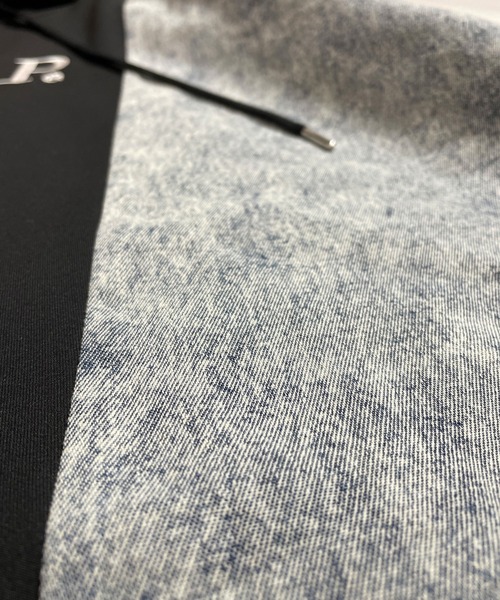 GALLIS ADDICTION(ガリスアディクション)の「GA SEPARATE HOODIE/切替 パーカー(パーカー・メンズ・ベージュ/インディゴブルー・M/L)」の19枚目の写真