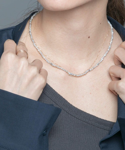 URBAN RESEARCH(アーバンリサーチ)の「ff by decor urban research アコヤケシパール40cmネックレス(ネックレス・レディース・ホワイト系その他・-)」の2枚目の写真