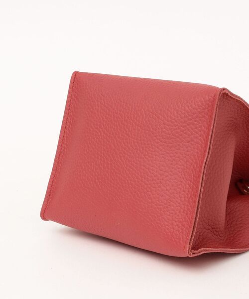 The Container Shop(ザ コンテナショップ)の「【SHIPS any別注】The Container Shop: スクエア 2WAY レザー ショルダー バッグ S◇(ショルダーバッグ・レディース・ブラック/レッド/シルバー・ONE SIZE)」の10枚目の写真