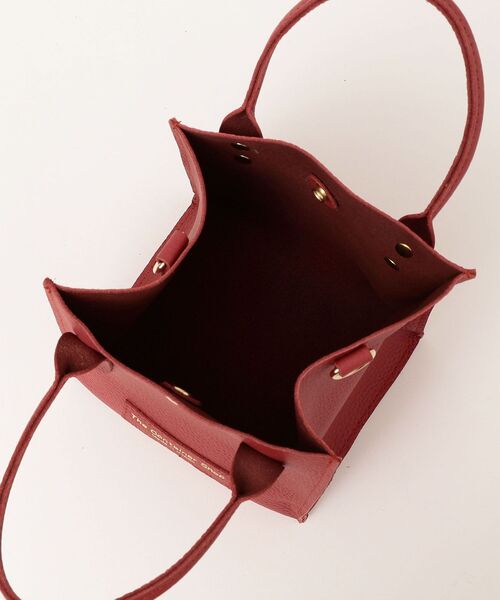 The Container Shop(ザ コンテナショップ)の「【SHIPS any別注】The Container Shop: スクエア 2WAY レザー ショルダー バッグ S◇(ショルダーバッグ・レディース・ブラック/レッド/シルバー・ONE SIZE)」の11枚目の写真