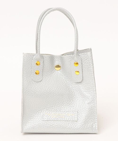 The Container Shop(ザ コンテナショップ)の「【SHIPS any別注】The Container Shop: スクエア 2WAY レザー ショルダー バッグ S◇(ショルダーバッグ・レディース・ブラック/レッド/シルバー・ONE SIZE)」の7枚目の写真