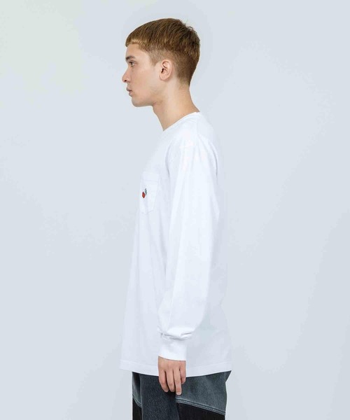 XLARGE（エクストララージ）の「TREE HOUSE L/S POCKET TEE（Tシャツ/カットソー・メンズ・ホワイト/ブラック/ベージュ・S/M/L/XL）」の5枚目の写真