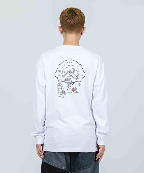 XLARGE（エクストララージ）の「TREE HOUSE L/S POCKET TEE（Tシャツ/カットソー・メンズ・ホワイト/ブラック/ベージュ・S/M/L/XL）」の6枚目の写真