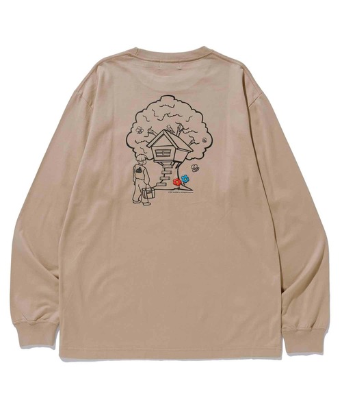 XLARGE（エクストララージ）の「TREE HOUSE L/S POCKET TEE（Tシャツ/カットソー・メンズ・ホワイト/ブラック/ベージュ・S/M/L/XL）」の8枚目の写真