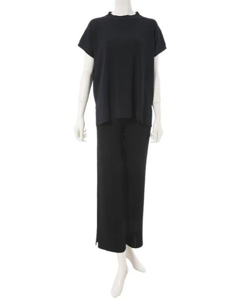 fifth（フィフス）の「フレンチスリーブニットパンツセットアップ（セットアップ・レディース・ブラック/ベージュ・MEDIUM）」の5枚目の写真