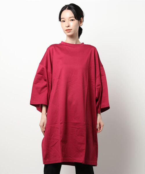 MIDIUMISOLID（ミディウミソリッド）の「MIDIUMISOLID Men’s ロゴプリントハーフスリーブT（Tシャツ/カットソー・レディース・ブラック/パープル/オフホワイト・48）」の2枚目の写真