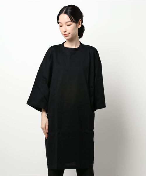 MIDIUMISOLID（ミディウミソリッド）の「MIDIUMISOLID Men’s ロゴプリントハーフスリーブT（Tシャツ/カットソー・レディース・ブラック/パープル/オフホワイト・48）」の3枚目の写真