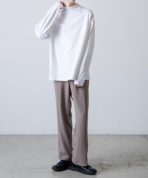 WEGO(ウィゴー)の「WEGO/モックネックロングスリーブプルオーバー(Tシャツ/カットソー・メンズ・ダークグレー/ホワイト/ブラック・SMALL/MEDIUM/LARGE)」の6枚目の写真