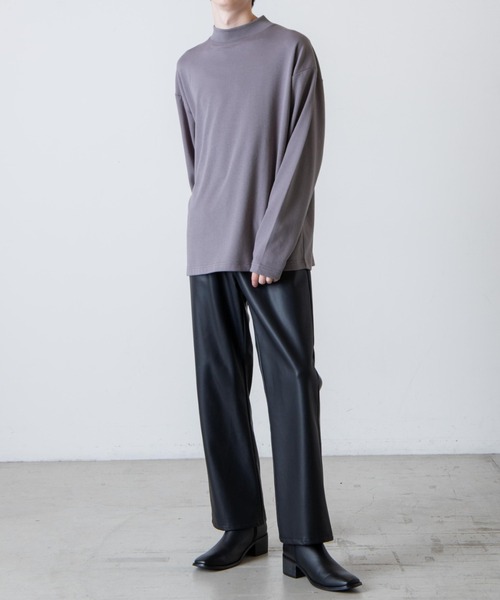 WEGO(ウィゴー)の「WEGO/モックネックロングスリーブプルオーバー(Tシャツ/カットソー・メンズ・ダークグレー/ホワイト/ブラック・SMALL/MEDIUM/LARGE)」の12枚目の写真