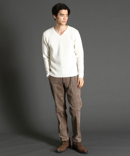 HIDEAWAYS NICOLE（ハイダウェイニコル）の「ハイストレッチカルゼコールパンツ（その他パンツ・メンズ・ライトベージュ/ブラック/モカ/ネイビー・SMALL/LARGE/MEDIUM/X-LARGE）」の15枚目の写真