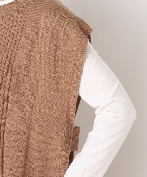 DRESKIP（ドレスキップ）の「◆【2点セット】前後2WAYニットベスト×ロンT（その他トップス・レディース・ブラック/ダークブラウン/サンドベージュ・02/03/04）」の8枚目の写真