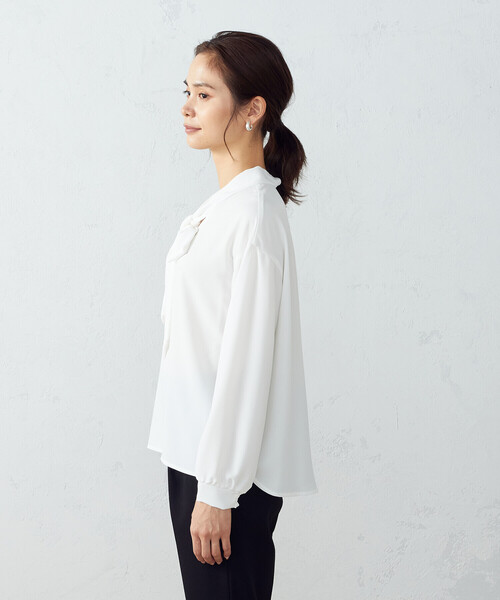 COMME CA ISM（コムサイズム）の「ボウタイ ブラウス（シャツ/ブラウス・レディース・ホワイト・M/L）」の7枚目の写真