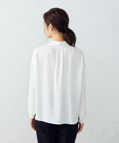 COMME CA ISM（コムサイズム）の「ボウタイ ブラウス（シャツ/ブラウス・レディース・ホワイト・M/L）」の8枚目の写真