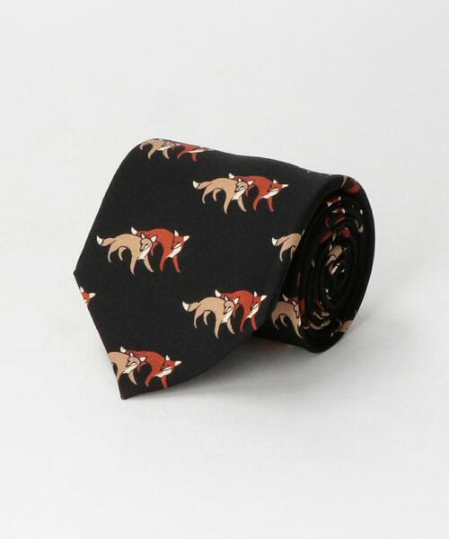 green label relaxing(グリーンレーベルリラクシング)の「<green label relaxing>8.0cm モチーフ2 ITALY ネクタイ(ネクタイ・メンズ・ダークグリーン/ブラック・FREE)」の1枚目の写真