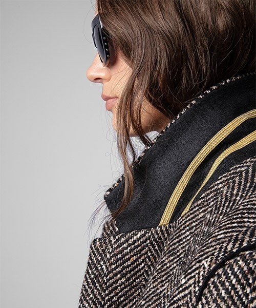 ZADIG&VOLTAIRE(ザディグ エ ヴォルテール)の「MARLA LAINAGE MANTEAU(チェスターコート・レディース・ブラウン系その他・S/M/XS)」の5枚目の写真