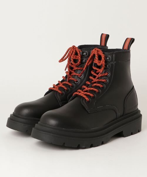 ARMANI EXCHANGE(アルマーニエクスチェンジ)の「【A|X アルマーニ エクスチェンジ】レースアップ レザーブーツ(ブーツ・メンズ・ブラック・7/6/9/10/8)」の4枚目の写真