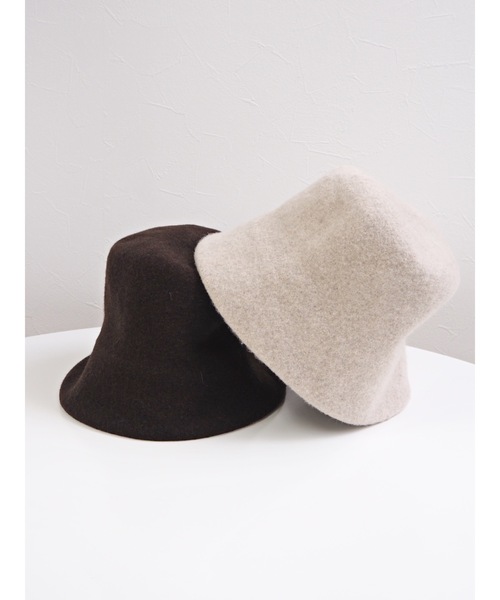 jumelle（ジュメロ）の「ウールバケットハット（ハット・レディース・ベージュ/ブラウン・FREE）」の18枚目の写真