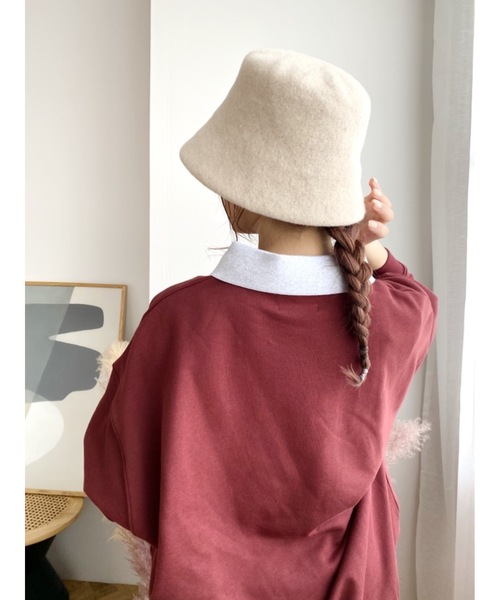 jumelle（ジュメロ）の「ウールバケットハット（ハット・レディース・ベージュ/ブラウン・FREE）」の6枚目の写真