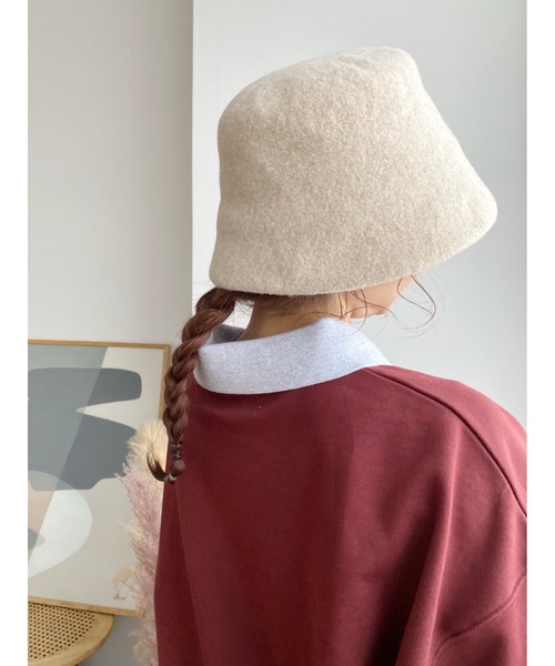 jumelle（ジュメロ）の「ウールバケットハット（ハット・レディース・ベージュ/ブラウン・FREE）」の11枚目の写真