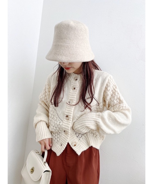 jumelle（ジュメロ）の「ウールバケットハット（ハット・レディース・ベージュ/ブラウン・FREE）」の21枚目の写真