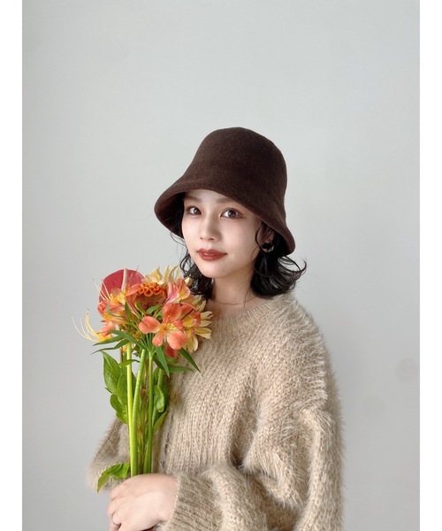 jumelle（ジュメロ）の「ウールバケットハット（ハット・レディース・ベージュ/ブラウン・FREE）」の7枚目の写真