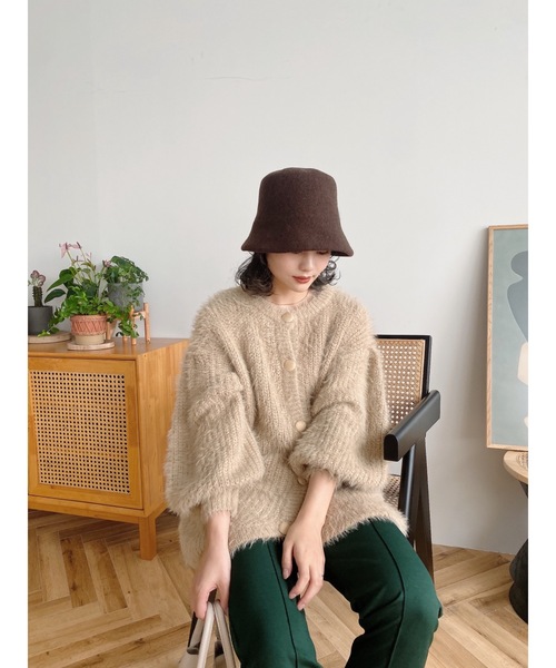 jumelle（ジュメロ）の「ウールバケットハット（ハット・レディース・ベージュ/ブラウン・FREE）」の12枚目の写真