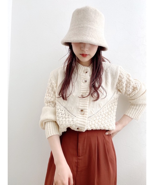 jumelle（ジュメロ）の「ウールバケットハット（ハット・レディース・ベージュ/ブラウン・FREE）」の9枚目の写真