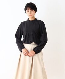 DRESKIP | チビハイフリルピンタック長袖ブラウス(シャツ/ブラウス)