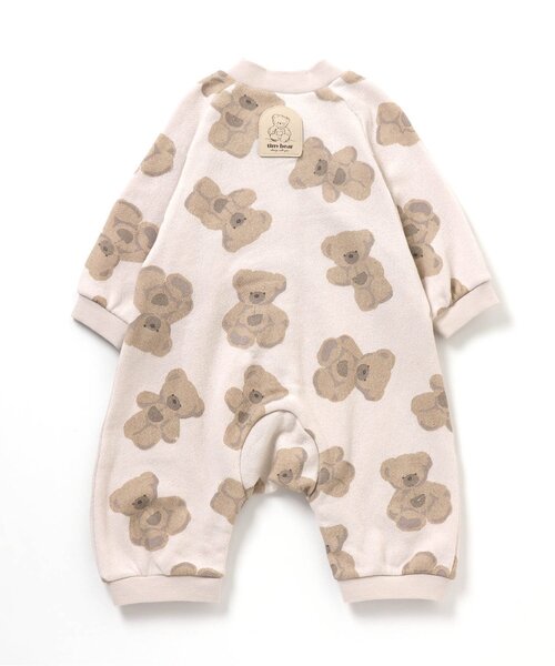 apres les cours（アプレレクール）の「tiny bear 総柄カバーオール（ロンパース・キッズ・アイボリー/ブラウン・80/70）」の18枚目の写真