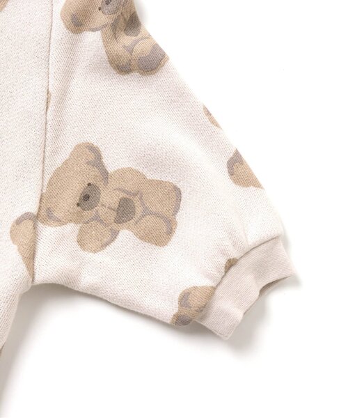 apres les cours（アプレレクール）の「tiny bear 総柄カバーオール（ロンパース・キッズ・アイボリー/ブラウン・80/70）」の12枚目の写真