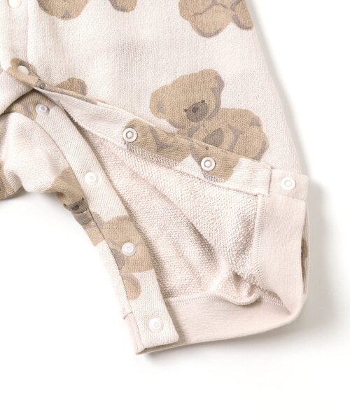 apres les cours（アプレレクール）の「tiny bear 総柄カバーオール（ロンパース・キッズ・アイボリー/ブラウン・80/70）」の20枚目の写真