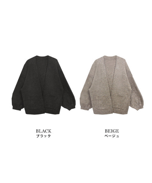 MODE ROBE(モードローブ)の「ドルマンスリーブニットカーディガン(カーディガン/ボレロ・レディース・ブラック/ベージュ・FREE)」の15枚目の写真