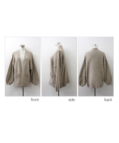 MODE ROBE(モードローブ)の「ドルマンスリーブニットカーディガン(カーディガン/ボレロ・レディース・ブラック/ベージュ・FREE)」の21枚目の写真