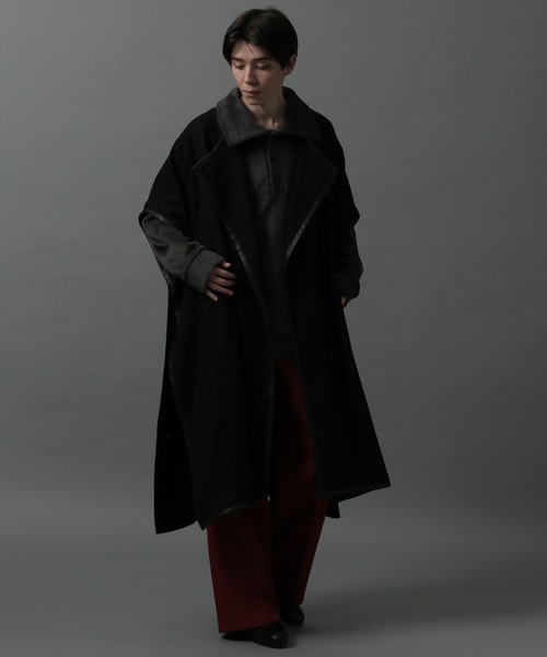 HARE（ハレ）の「ワイドフレアパンツ(HARE)（スラックス・メンズ・オフホワイト/ブラック/パープル/レッド・SMALL/MEDIUM）」の8枚目の写真