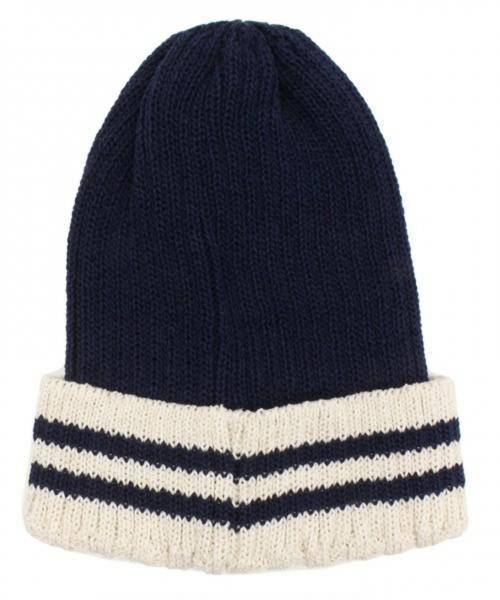 field/dream(フィールドドリーム)の「カフボーダーワッチ(ニットキャップ/ビーニー・メンズ・ブラック系/ベージュ系/ネイビー系・F)」の6枚目の写真