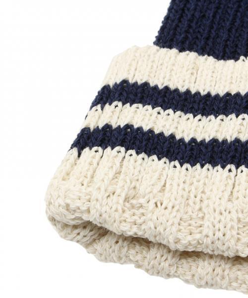 field/dream(フィールドドリーム)の「カフボーダーワッチ(ニットキャップ/ビーニー・メンズ・ブラック系/ベージュ系/ネイビー系・F)」の5枚目の写真