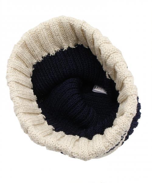 field/dream(フィールドドリーム)の「カフボーダーワッチ(ニットキャップ/ビーニー・メンズ・ブラック系/ベージュ系/ネイビー系・F)」の9枚目の写真