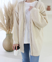 MODE ROBE（モードローブ）の「ラインニットカーディガン（カーディガン/ボレロ）」