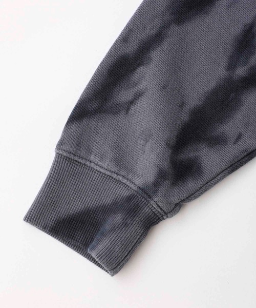 X-girl（エックスガール）の「TIE-DYE SWEAT HOODIE（パーカー・レディース・ブラック/ホワイト/ライトパープル・L/S/M/XL）」の11枚目の写真