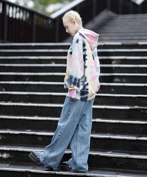 XG タイダイ　フーディ　パーカー 未開封 ワールドツアー XG Tie-Dye Cropped Hoodie タイダイ